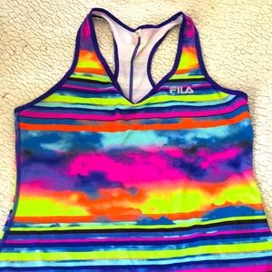 COPY - Fila athletic top. Racerback and beautiful bright colors